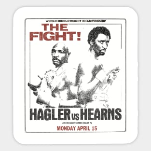 Hagler vs Hearns - Vintage Sticker